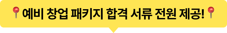 예비 창업 패키지 합격 서류 전원 제공!