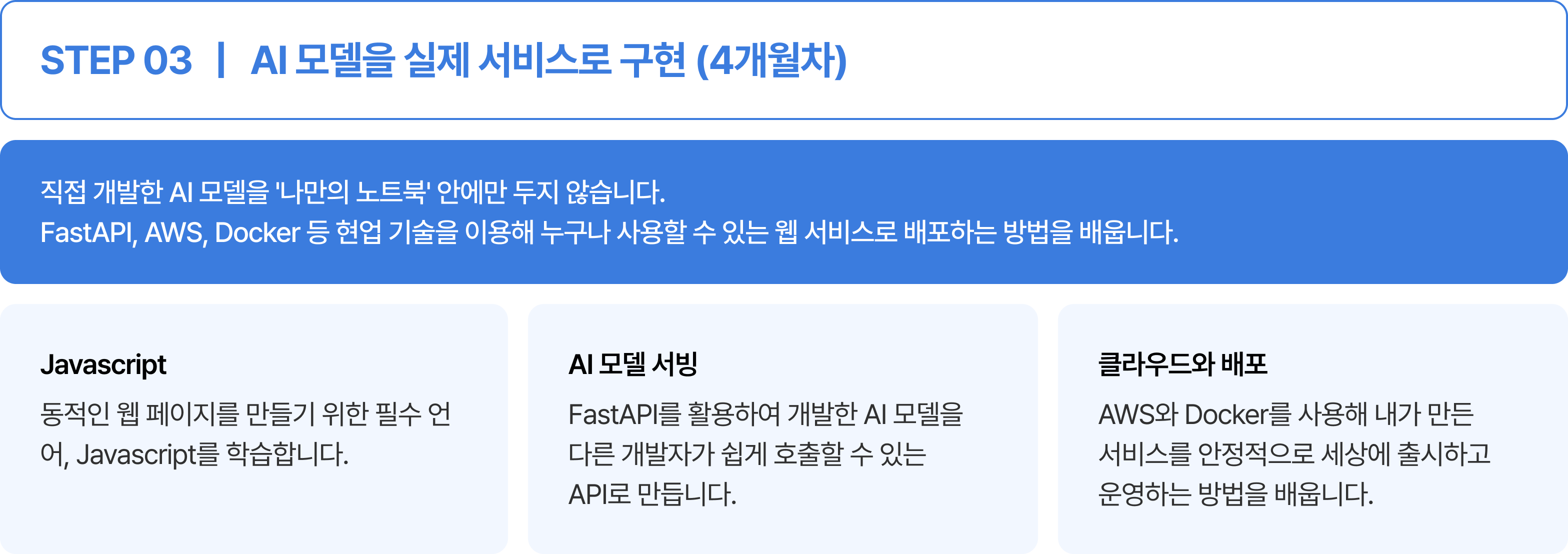 AI 모델을 실제 서비스로 구현 (4개월차)