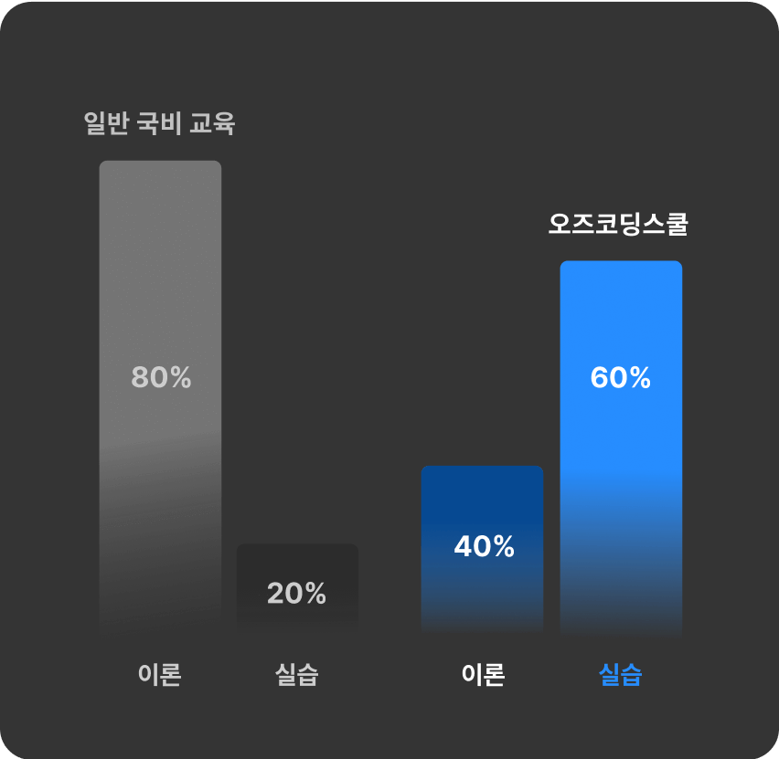 이론 / 실습 비율